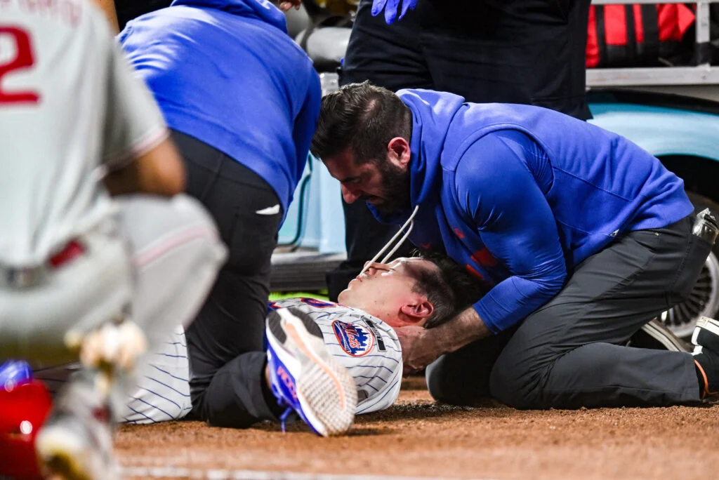 Mets’ Jared Young Recovering After Terrifying On-Field Collision at Citi Field